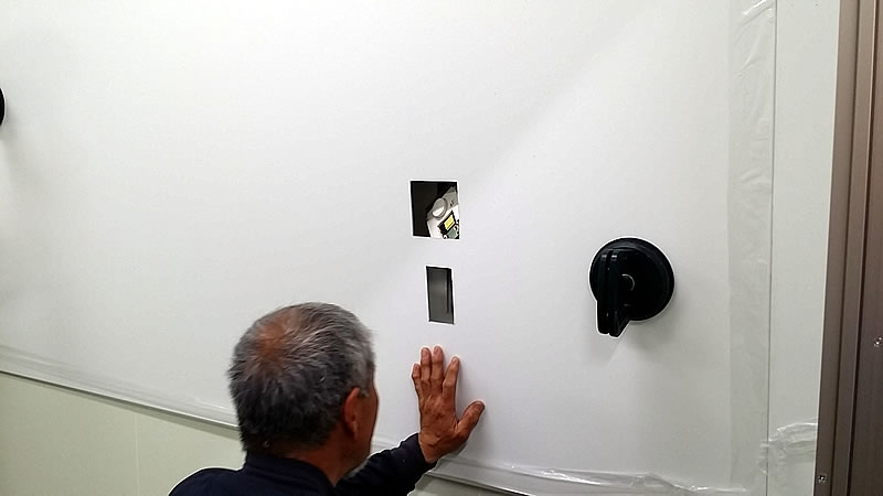 ホワイトボード設置工事